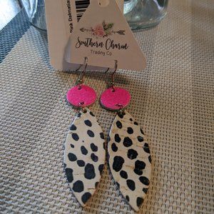 Dalmation Drop Earrings